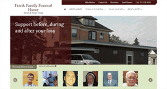 Desktop Screenshot of frankfamilyfuneralhome.com